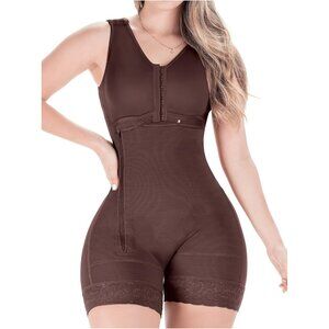 Women's Chocolate Pp53 Tummy Control Body Shaper Colombian Bodysuit Shapewear
